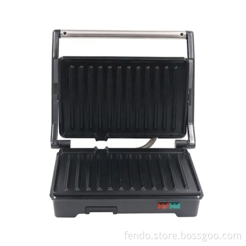 800W Steak Panini Press Electric Grill with Drip Tray for Small Kitchens